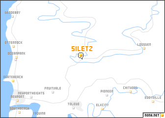 map of Siletz