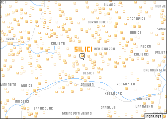 map of Silići