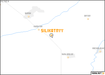 map of Silikatnyy