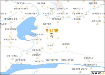 map of Šilinė