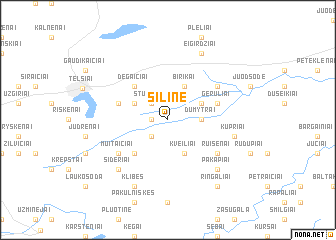 map of Šilinė