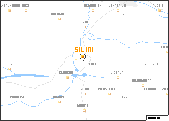 map of Siliņi