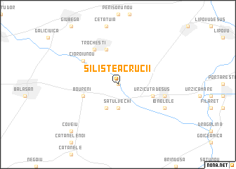map of Siliştea Crucii
