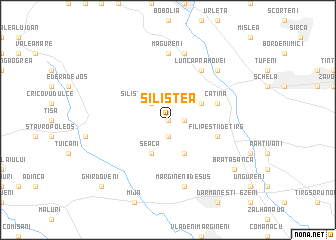 map of Siliştea