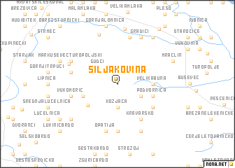 map of Šiljakovina