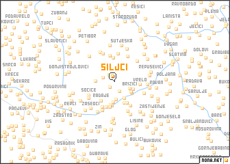 map of Šiljci