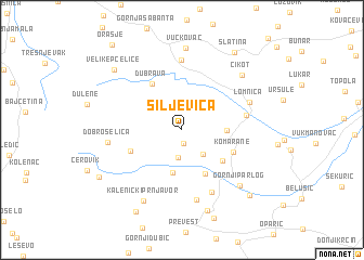 map of Siljevica