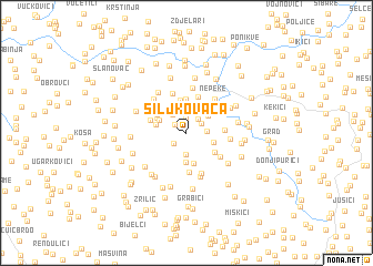 map of Šiljkovača