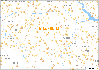 map of Šiljkovići