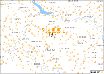 map of Šiljković