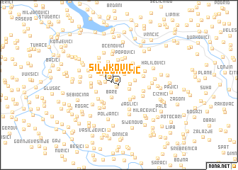 map of Šiljkovic