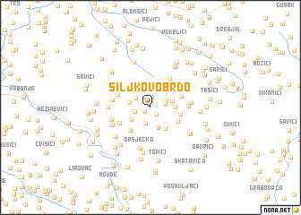 map of Šiljkovo Brdo