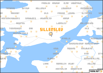 map of Sillerslev