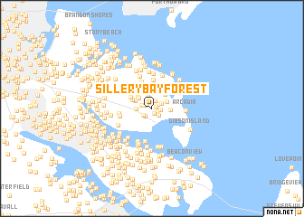 map of Sillery Bay Forest