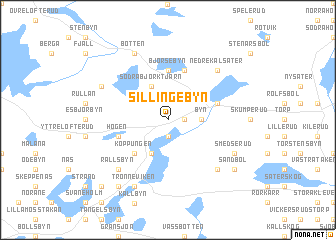 map of Sillingebyn