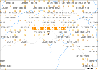 map of Sillón del Palacio