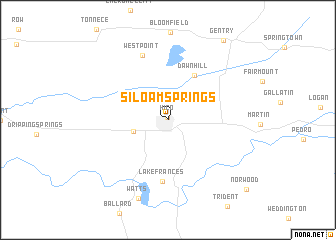 map of Siloam Springs