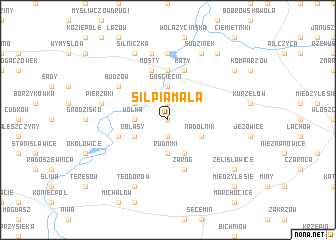 map of Silpia Mała