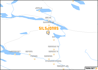 map of Silsjönäs