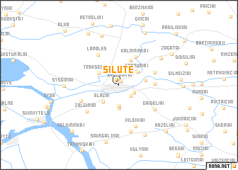 map of Šilutė