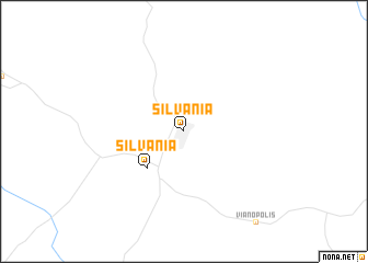 map of Silvânia