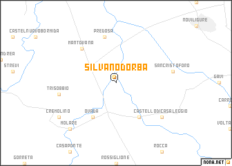 map of Silvano dʼOrba