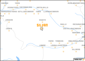 map of Silván