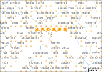 map of Silveira de Baixo