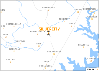 map of Silver City