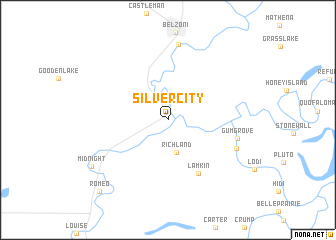 map of Silver City