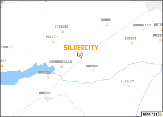 map of Silver City