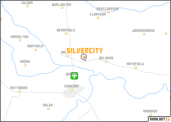 map of Silver City