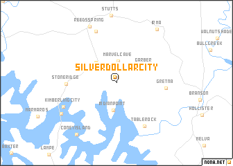 map of Silver Dollar City