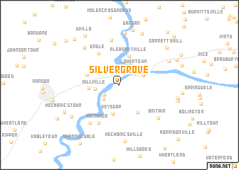 map of Silver Grove