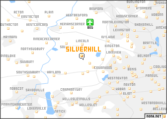 map of Silver Hill