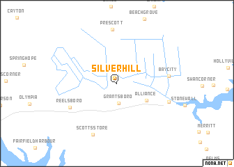 map of Silver Hill