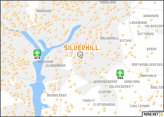 map of Silver Hill