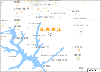 map of Silver Hill