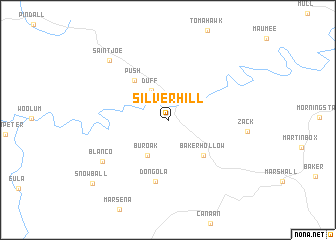 map of Silver Hill