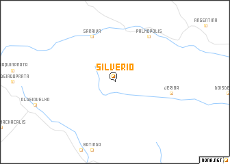 map of Silvério