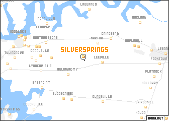 map of Silver Springs