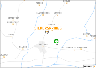 map of Silver Springs