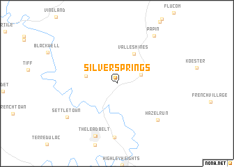 map of Silver Springs