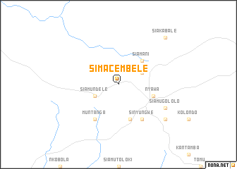 map of Simacembele