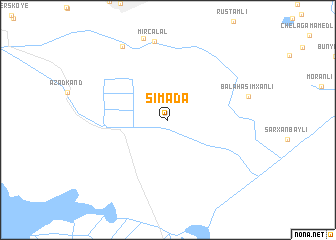 map of Sımada