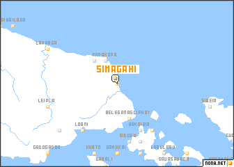 map of Simagahi