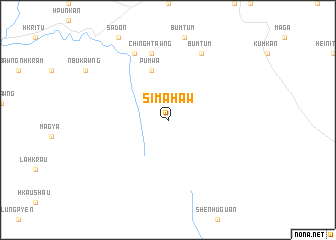 map of Simahaw