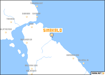 map of Simakalo