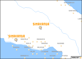 map of Simakanda