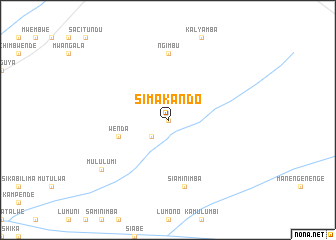 map of Simakando